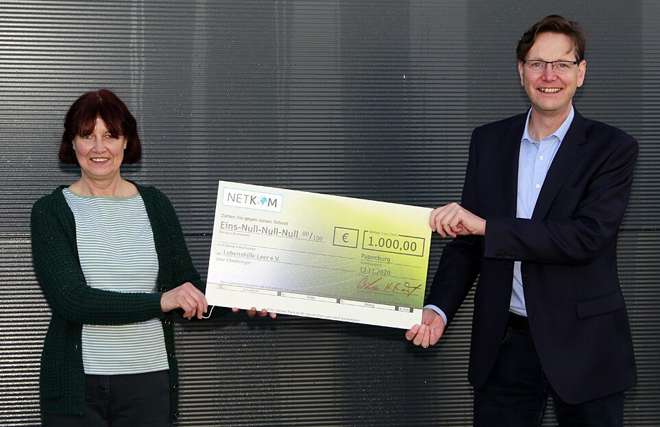 NetKom Sponsorenaktion Lebenshilfe Leer